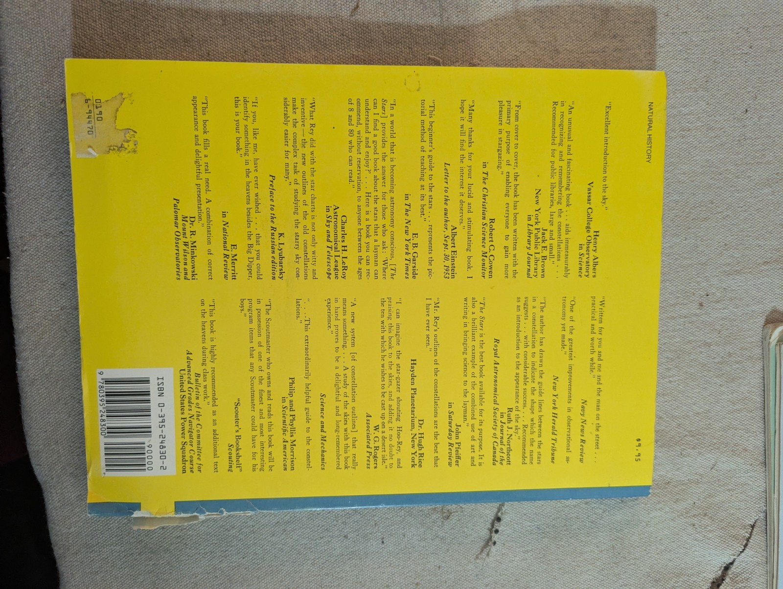 “The Stars: A New Way to See Them” 1980 Vintage Astrology Paperback by H. A. Rey