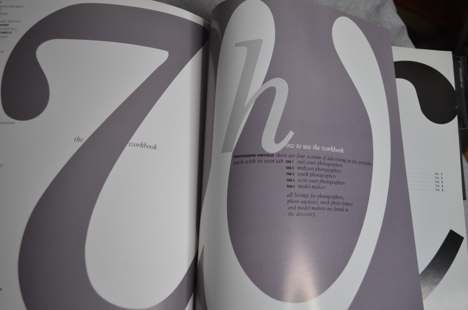 The Workbook: Photography & Illustration portfolio directory sourcebook 1993 VTG
