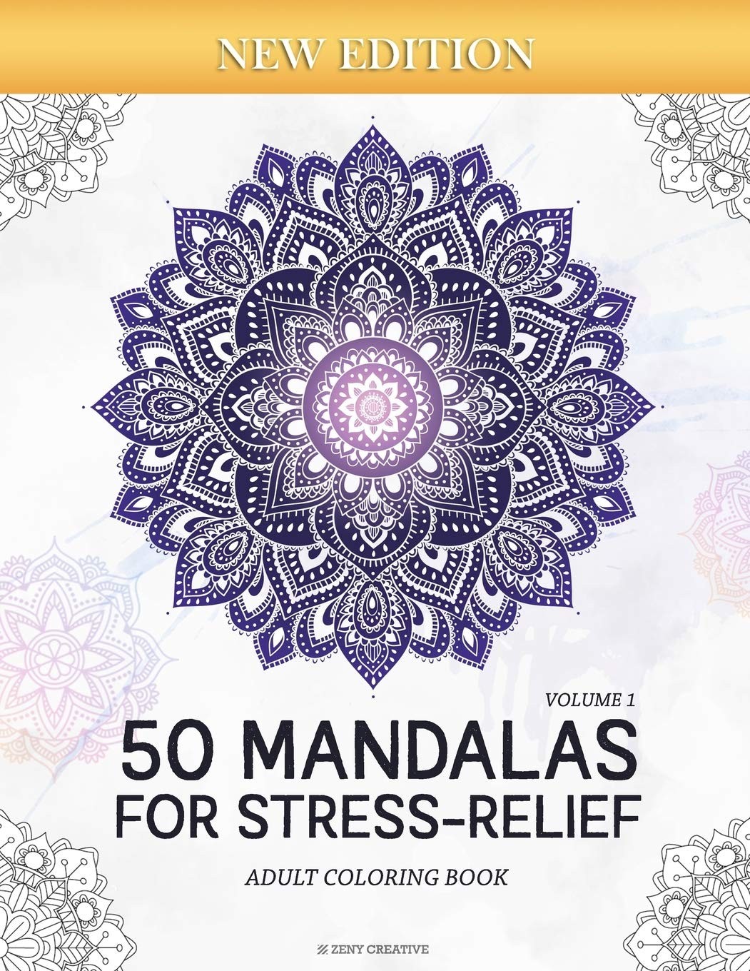 50 Mandalas for Stress-Relief (Volume 1) Adult Coloring Book: Beautiful Mand…