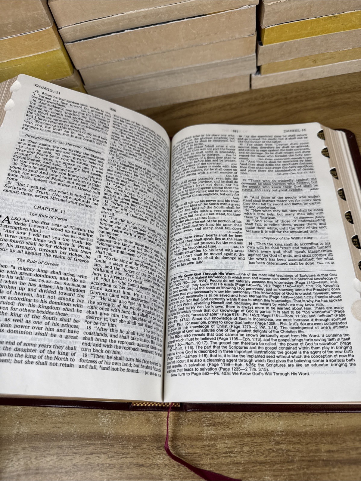 The OPEN BIBLE Expanded Ed NKJV – Brown Leather Nelson 1983 455BG W/ BOX