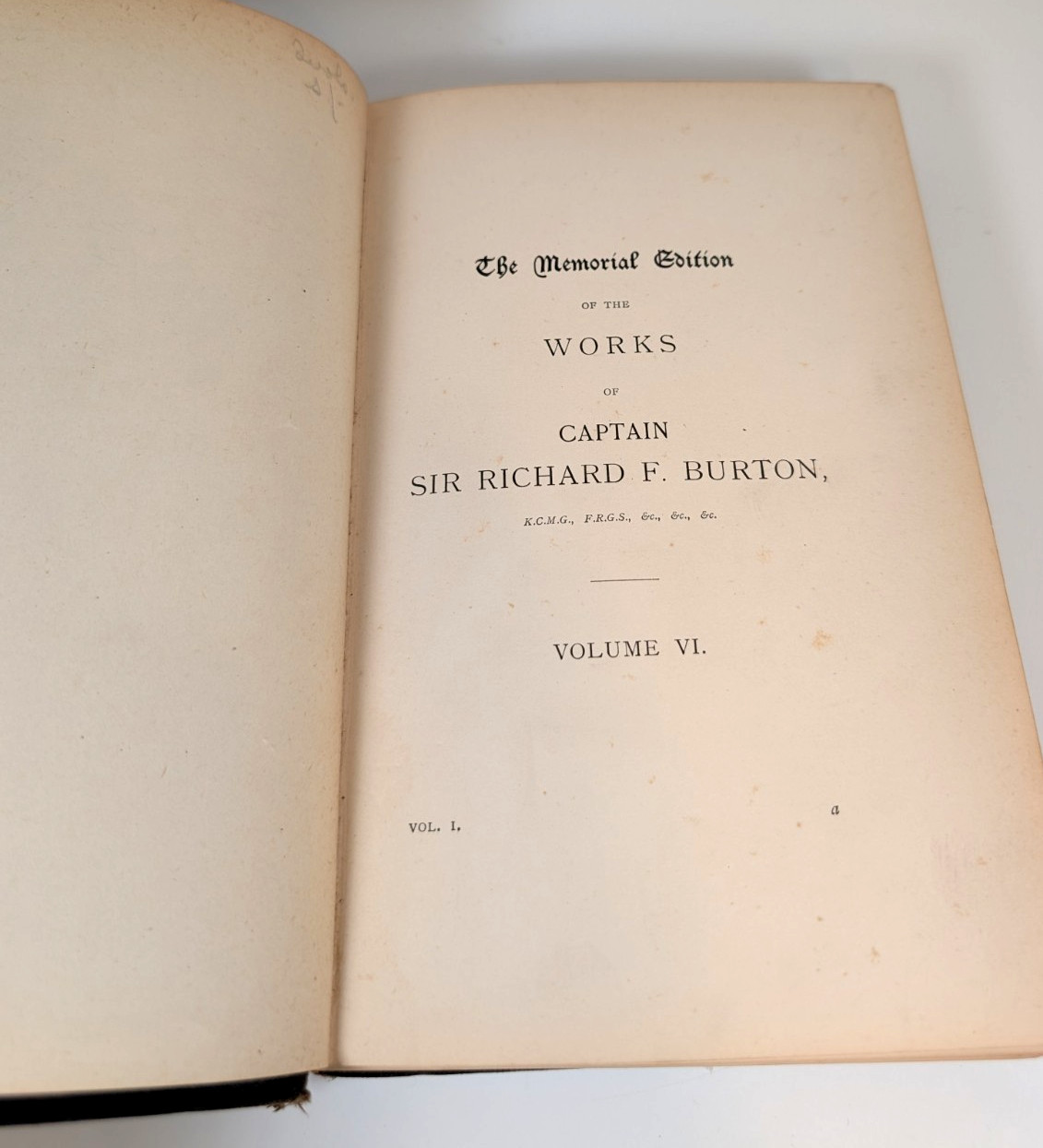 First Footsteps in East Africa Vol.1, Richard F. Burton, 6th Memorial Ed., Plate