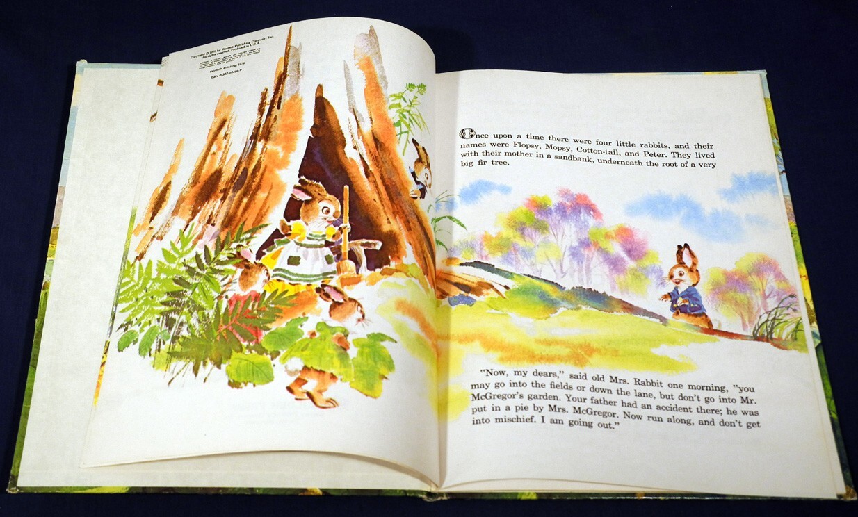 The Tale of Peter Rabbit by Beatrix Potter illustr Rod Ruth 1976 Big Golden Book