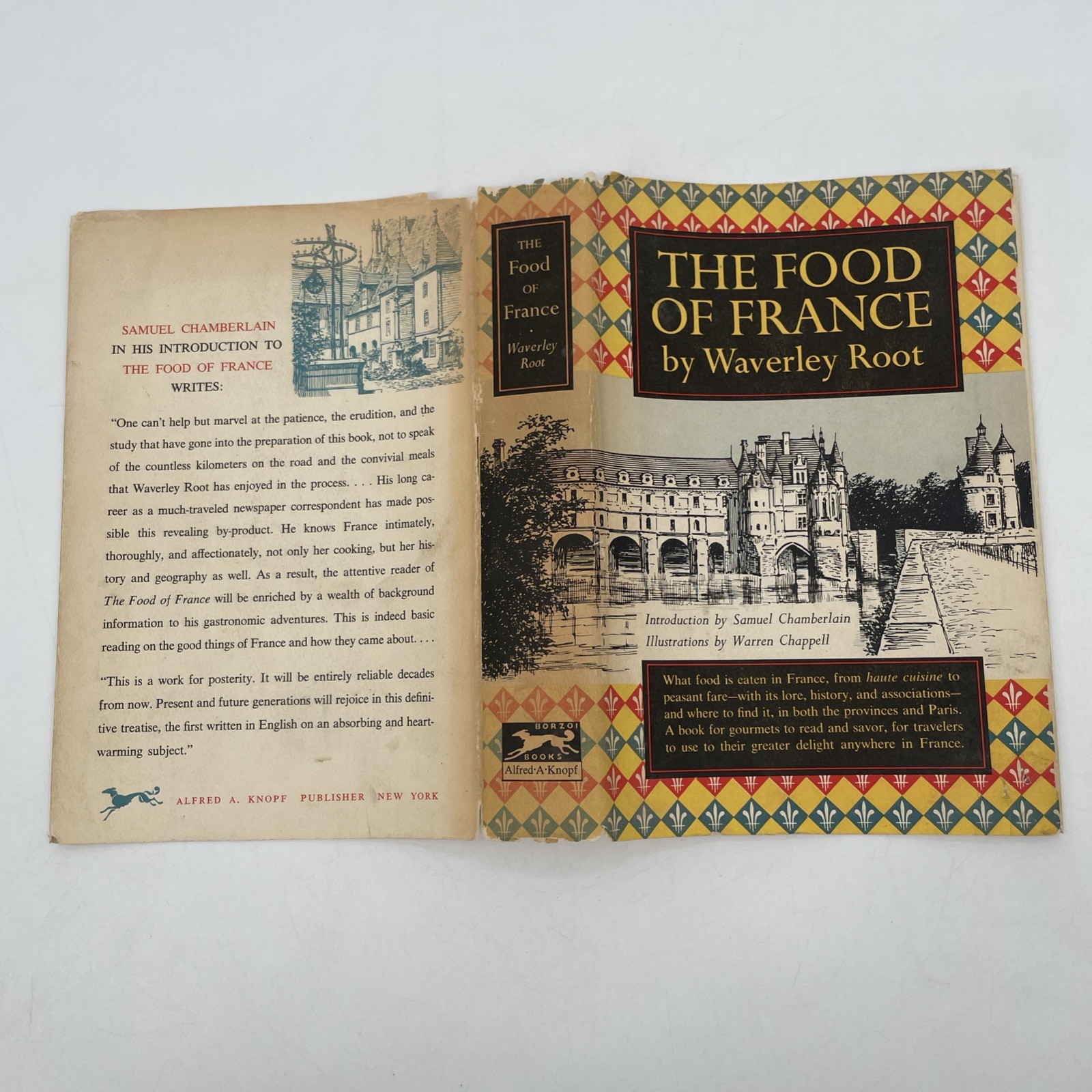 Food of France Waverley Root 1958 2nd Printing Culinary Travel Illustrated HC DJ