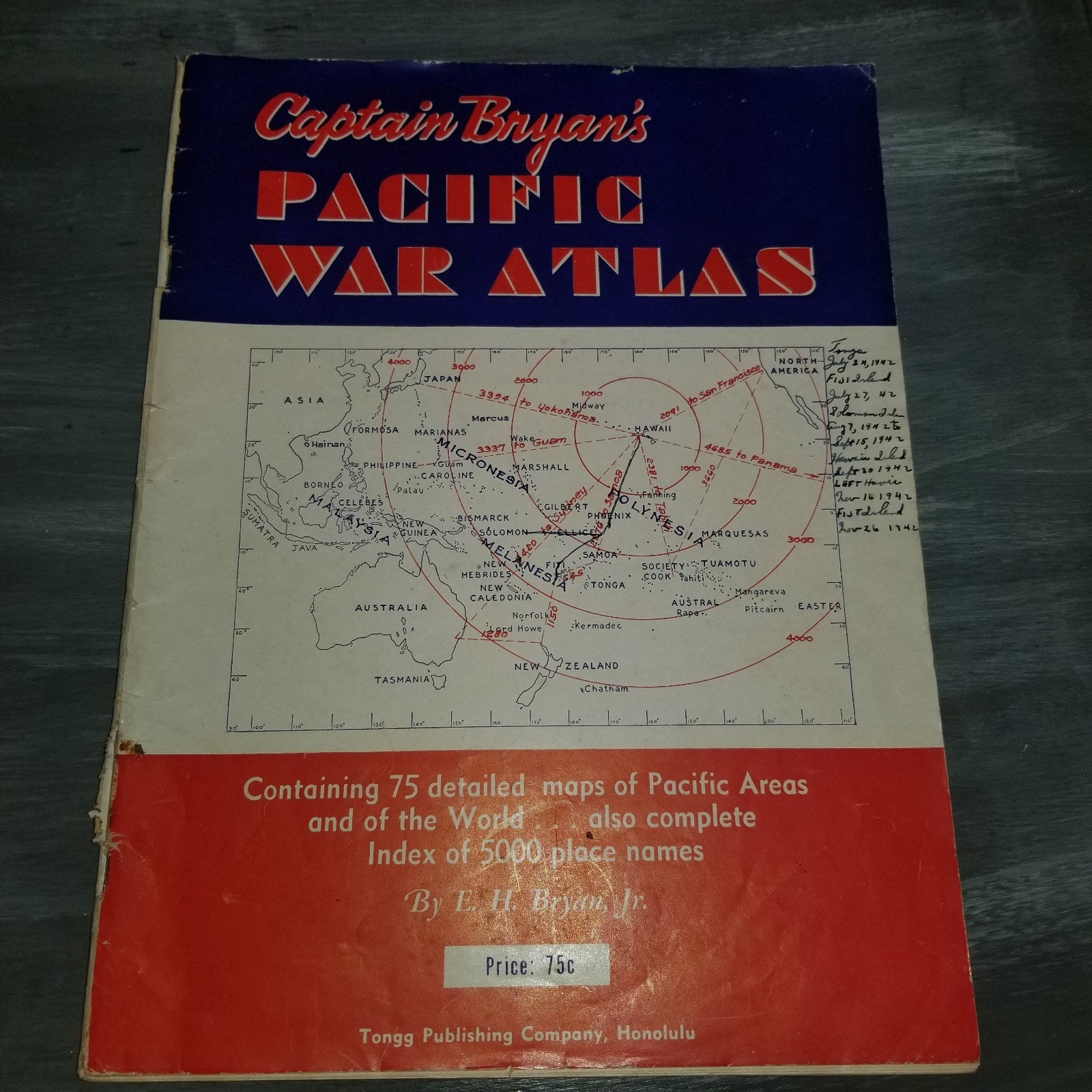 Captain Bryan’s Pacific War Atlas 1942 WWII USS North Carolina BB-55