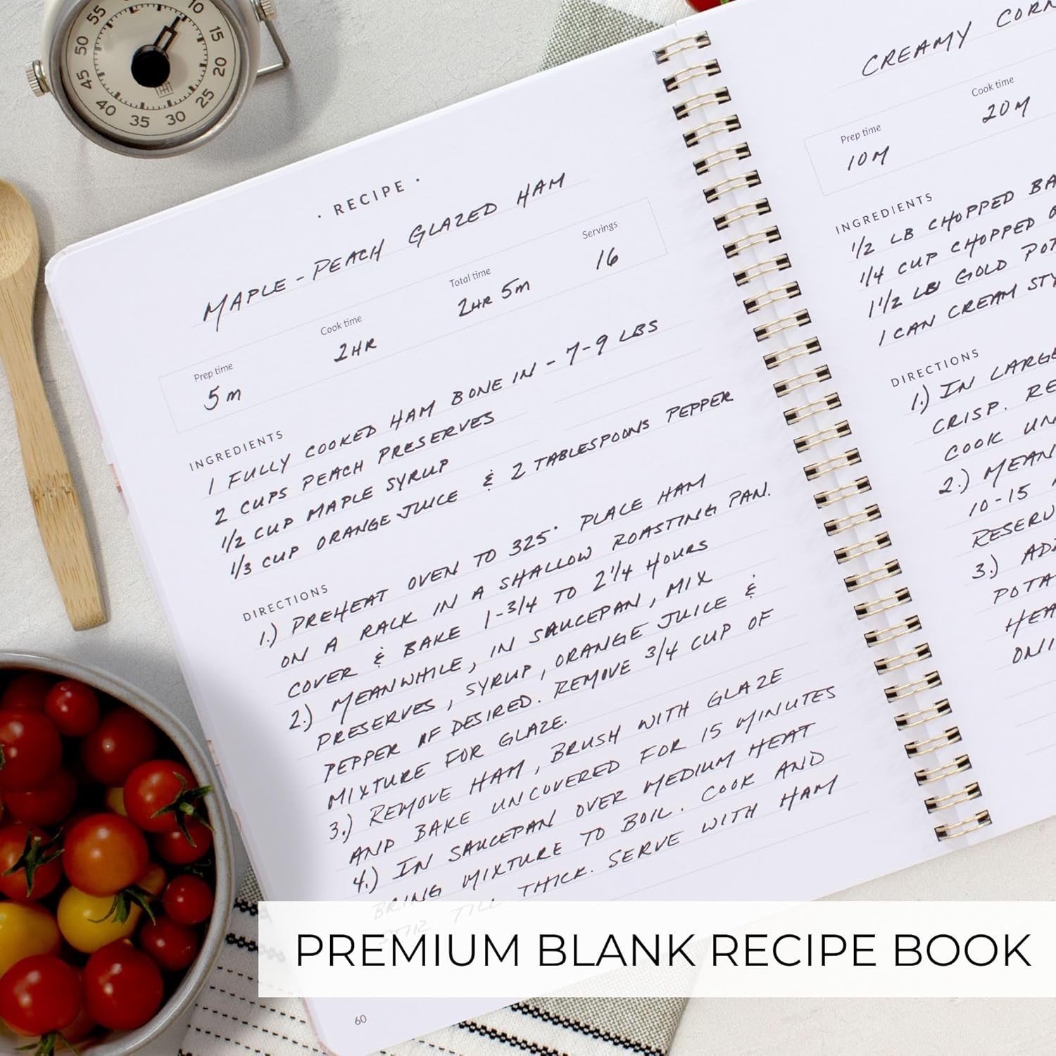 Beige Recipe Organizer – 106 Pages for Cherished Meals & Generational Flavors