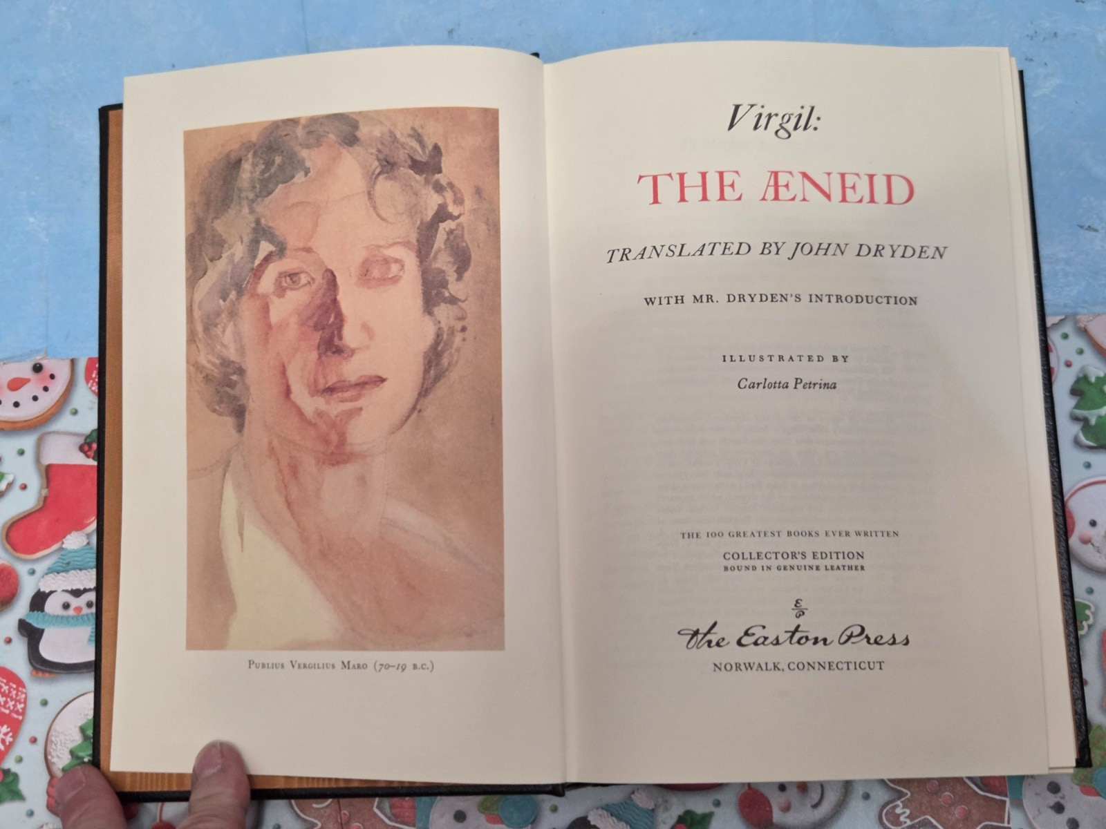 THE AENEID, VIRGIL, LEATHER BOUND, 1979, THE EASTON PRESS,