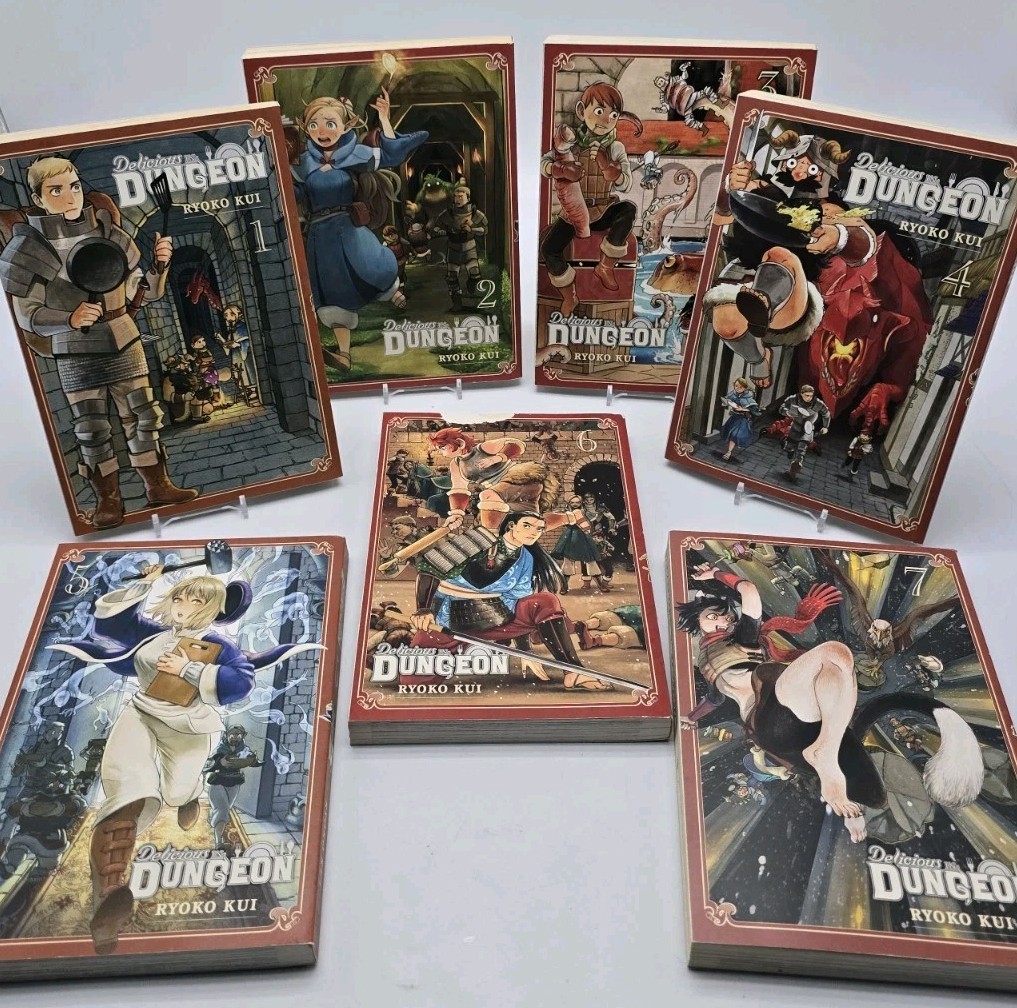 Yen Press DELICIOUS IN DUNGEON by Ryoko Kui Manga Book Lot Vol 1-7 1 2 3 4 5 6 7