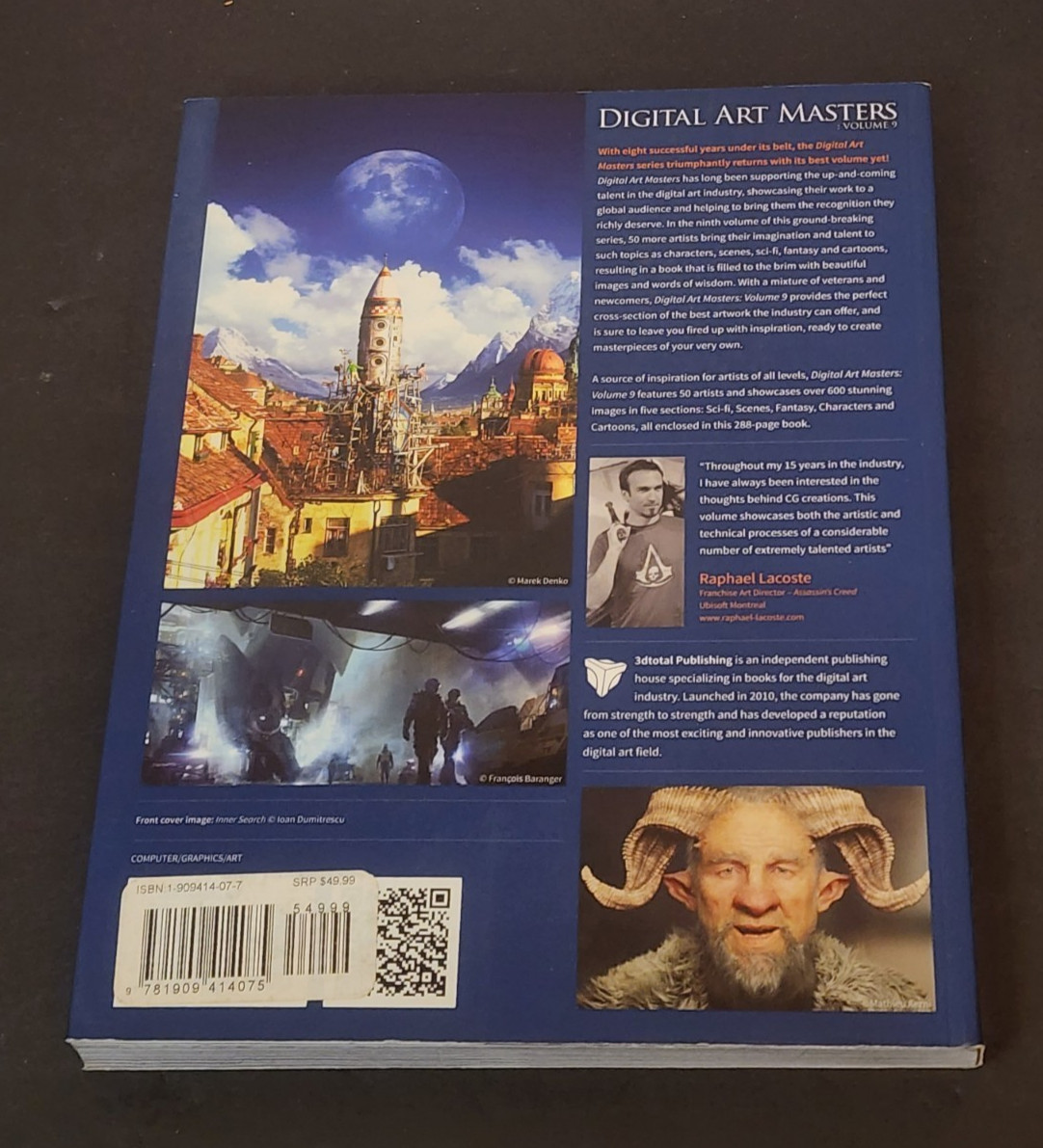 Digital Art Masters: Volume 9 ( 2014 3DTotal Publishing ) Softcover Book, *VGC*