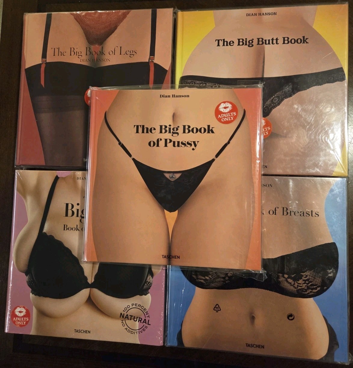 Big Book Set Pussy, Breasts, Bigger Breasts, Butt, Legs Taschen Dian Hanson New