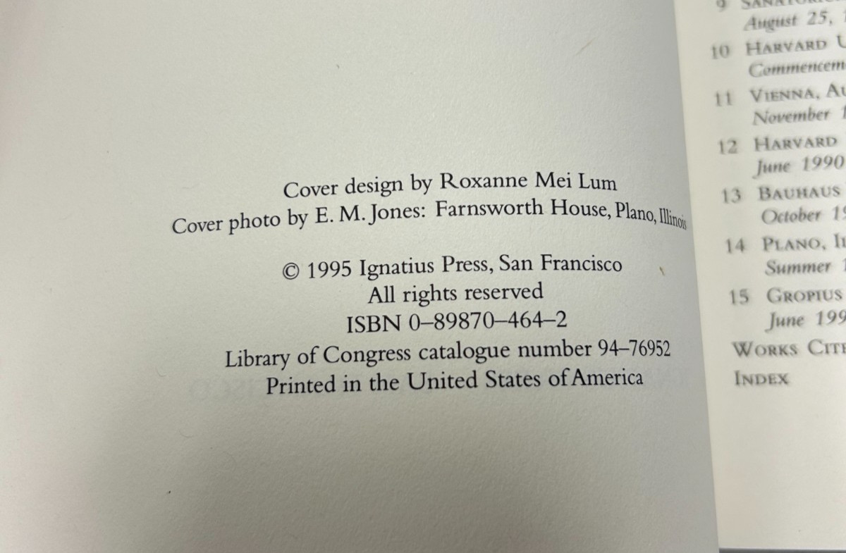 Living Machines (E. Michael Jones) Bauhaus Architecture 1995