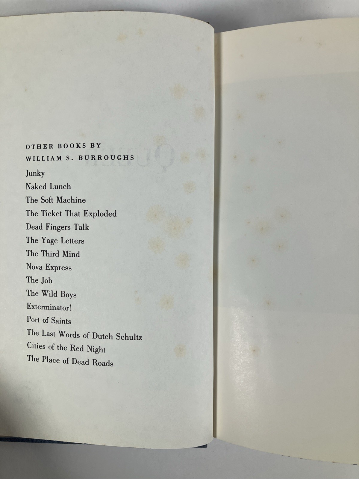 Queer 1985 William Burroughs First edition 1st printing HC DJ clippings heroin