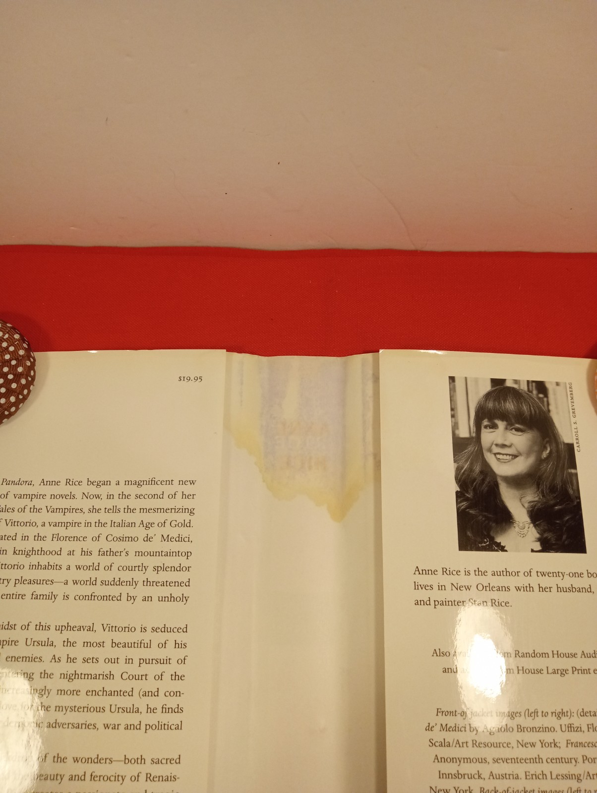 ANNE RICE- PANDORA & VITTORIO THE VAMPIRE NOVELS/ 1ST TRADE EDITIONS/ FREE SHIP