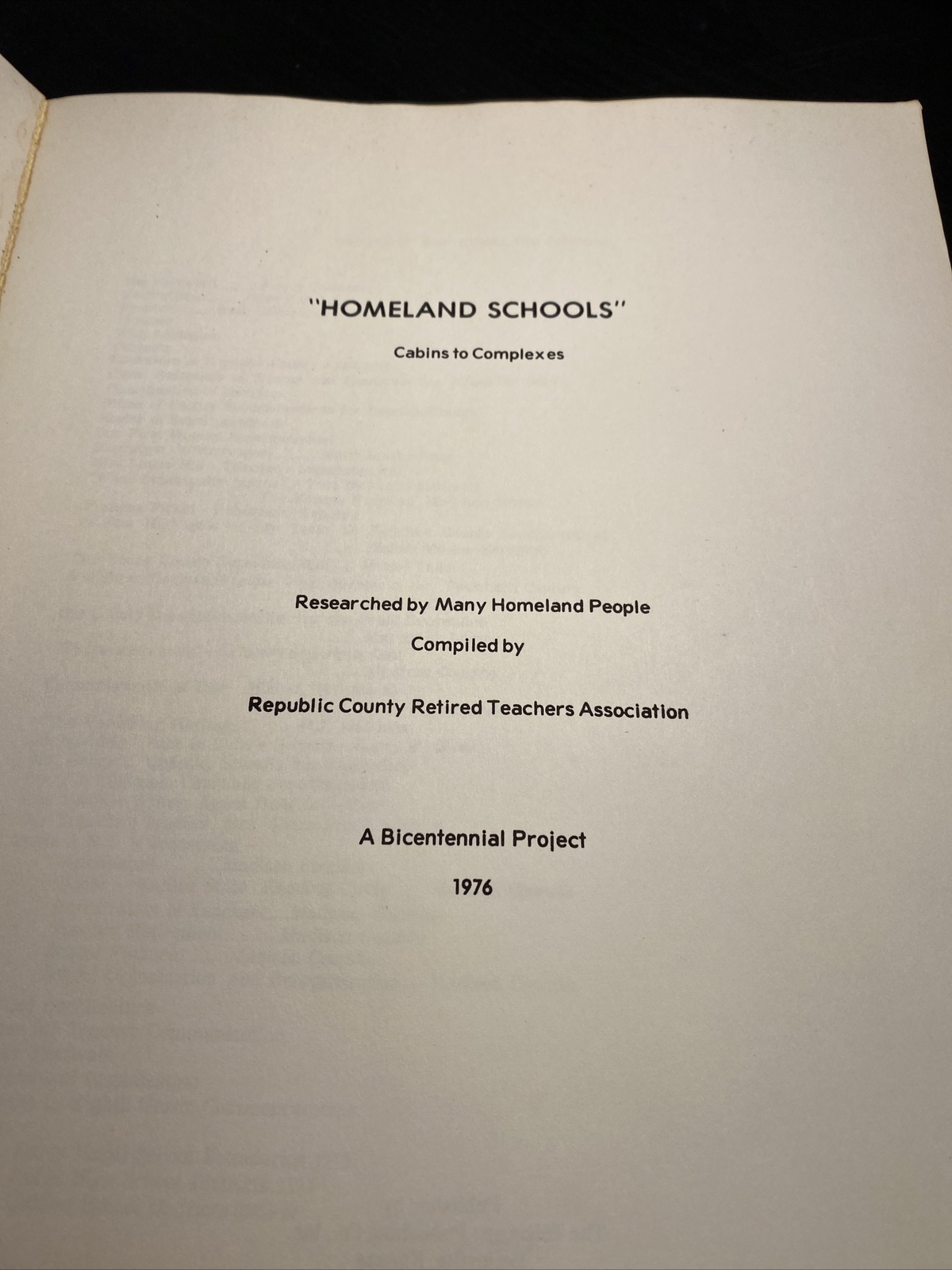 Vintage Book About Schools Homeland Schools 274 Pages ￼about Schools in kansas