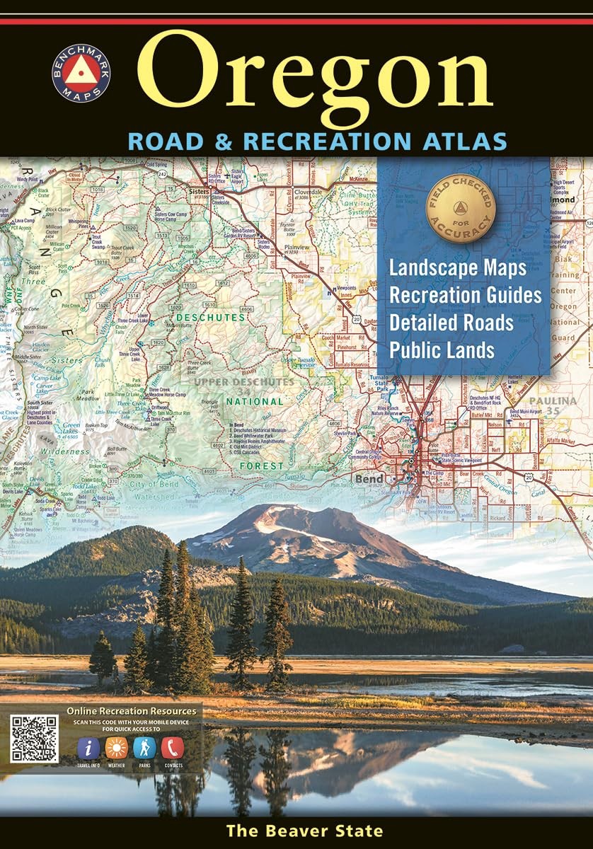 Oregon Road and Recreation Atlas 11th Edition 2024 (Benchmark)