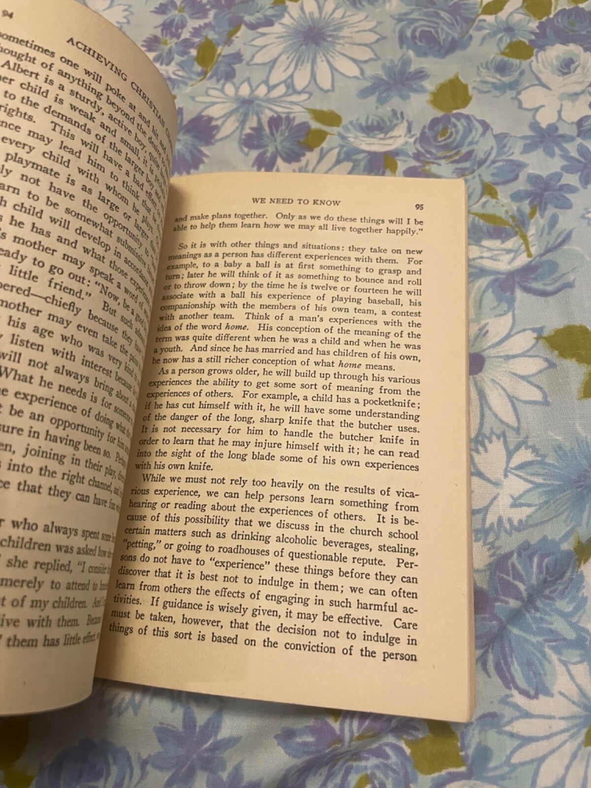 BOOK Frances Cole McLester ACHIEVING CHRISTIAN CHARACTER 1937 Abingdon Press