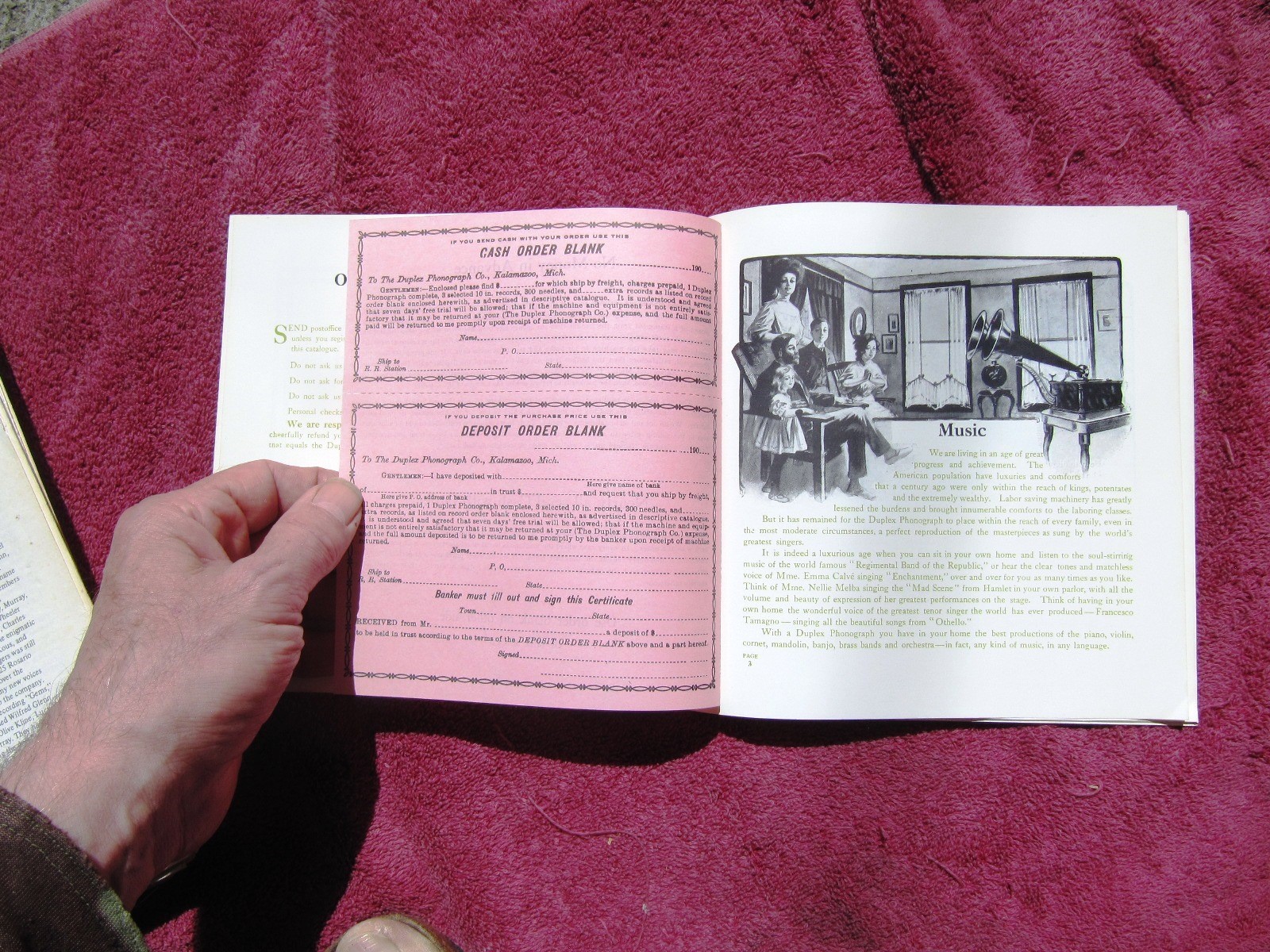 1907 THE Kalamazoo DUPLEX Phonograph Catalog Sales Brochure 1975 Reprint