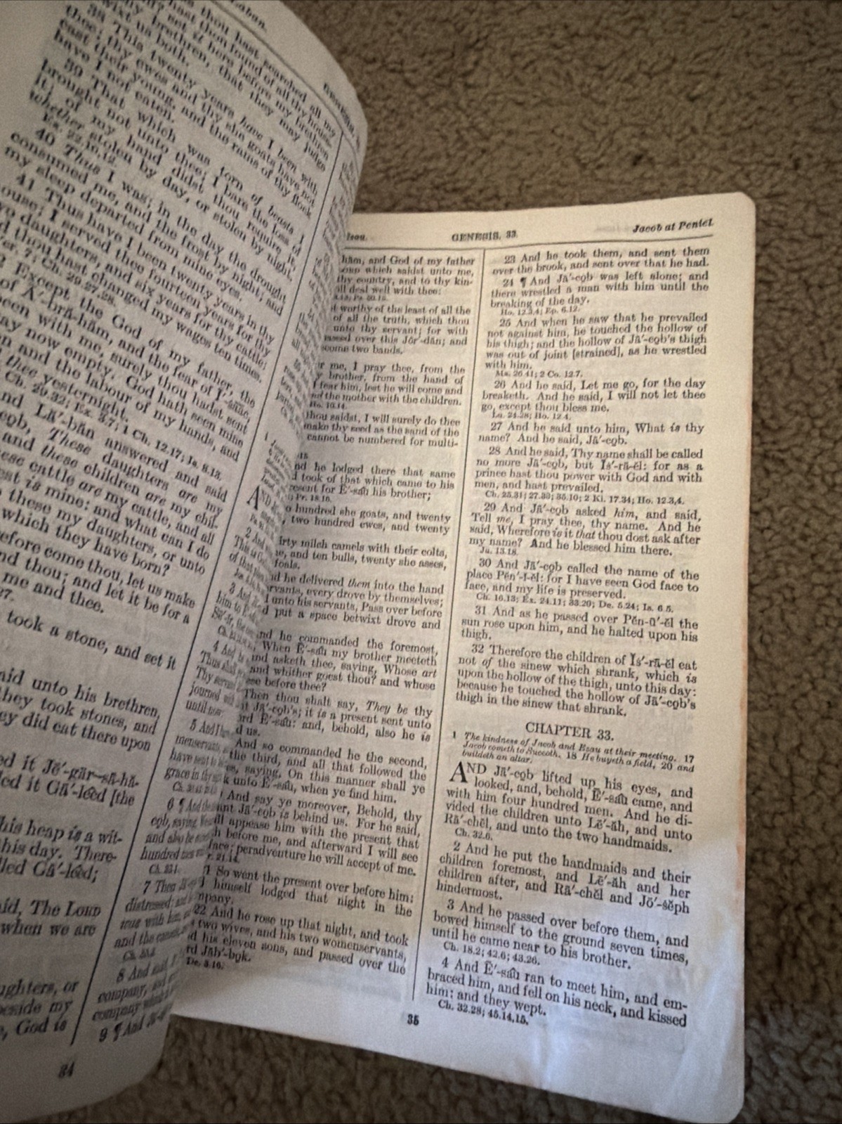 Vintage 1950 Holy Bible New Analytical Indexed Edition Black Leather Dickson