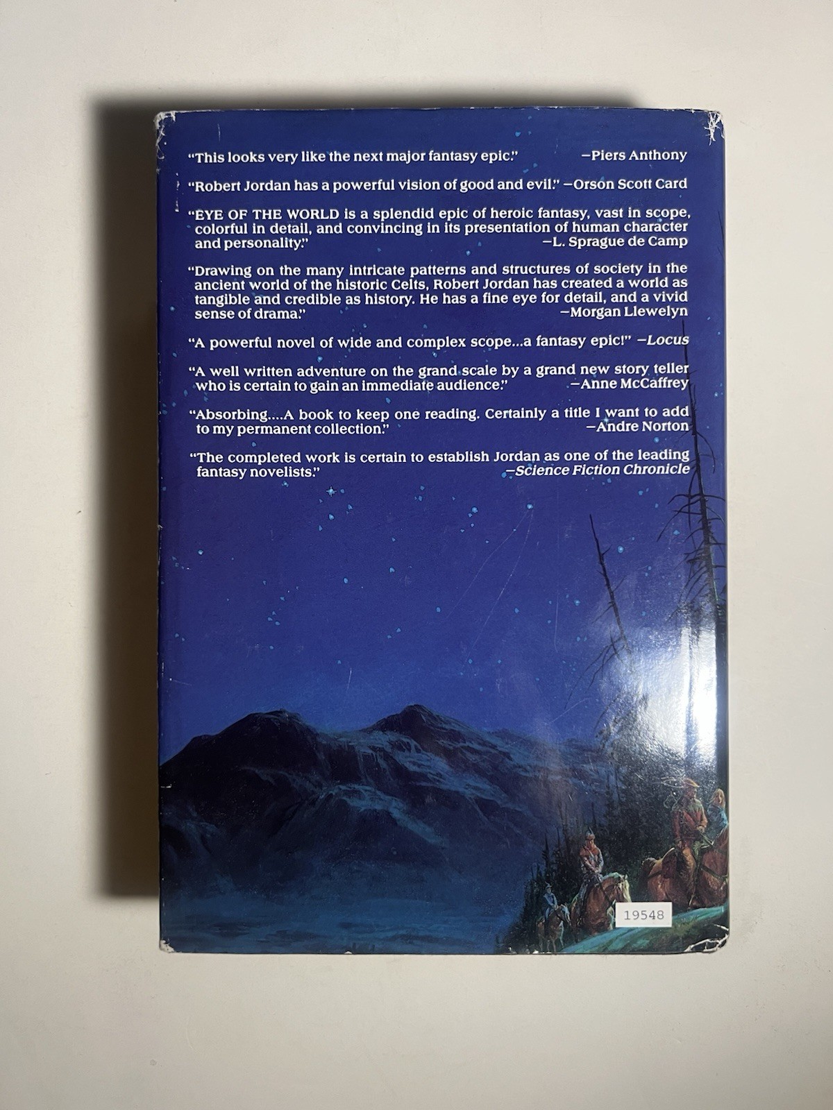 THE EYE OF THE WORLD (HARDCOVER, BCE 1990) ROBERT JORDAN WHEEL OF TIME BOOK HCDJ