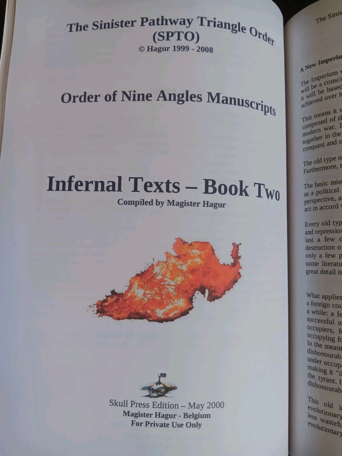 Magister Hagur: Infernal Texts Book 1&2 O9a Occult order of nine angles Satanism