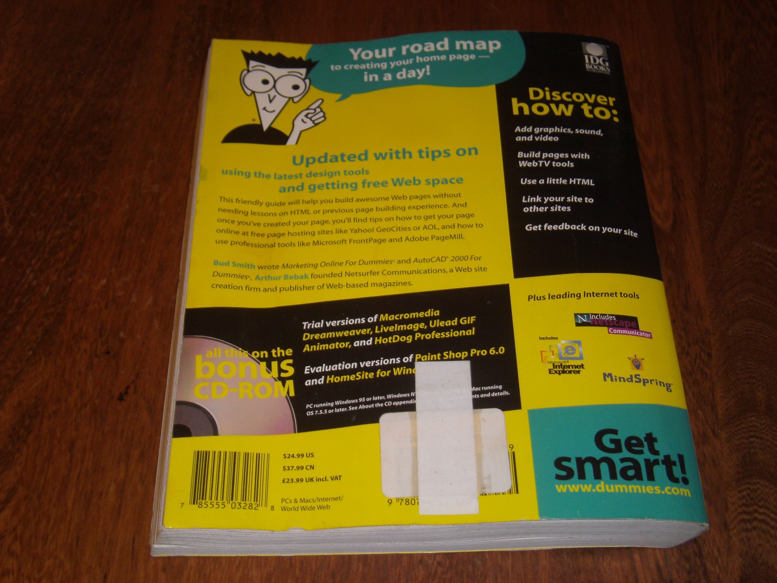 Creating Web Pages for Dummies w/CD by Bud Smith, Arthur Bebak (2000) 5th Ed PB