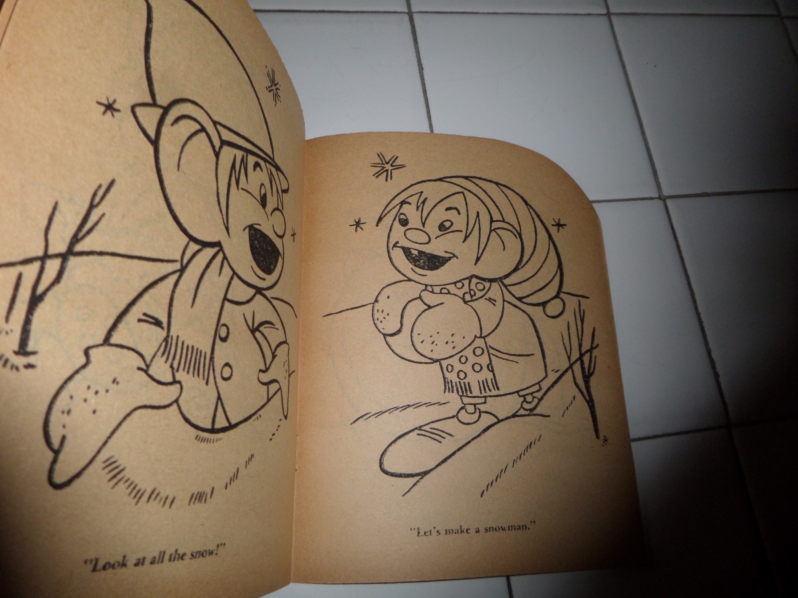 Chub Coloring Book, The Little People,1953(VINTAGE Softcover/Unused)