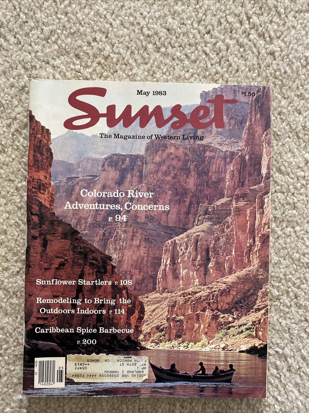 Sunset Magazine Grand Canyon May 1993 Very Good Condition