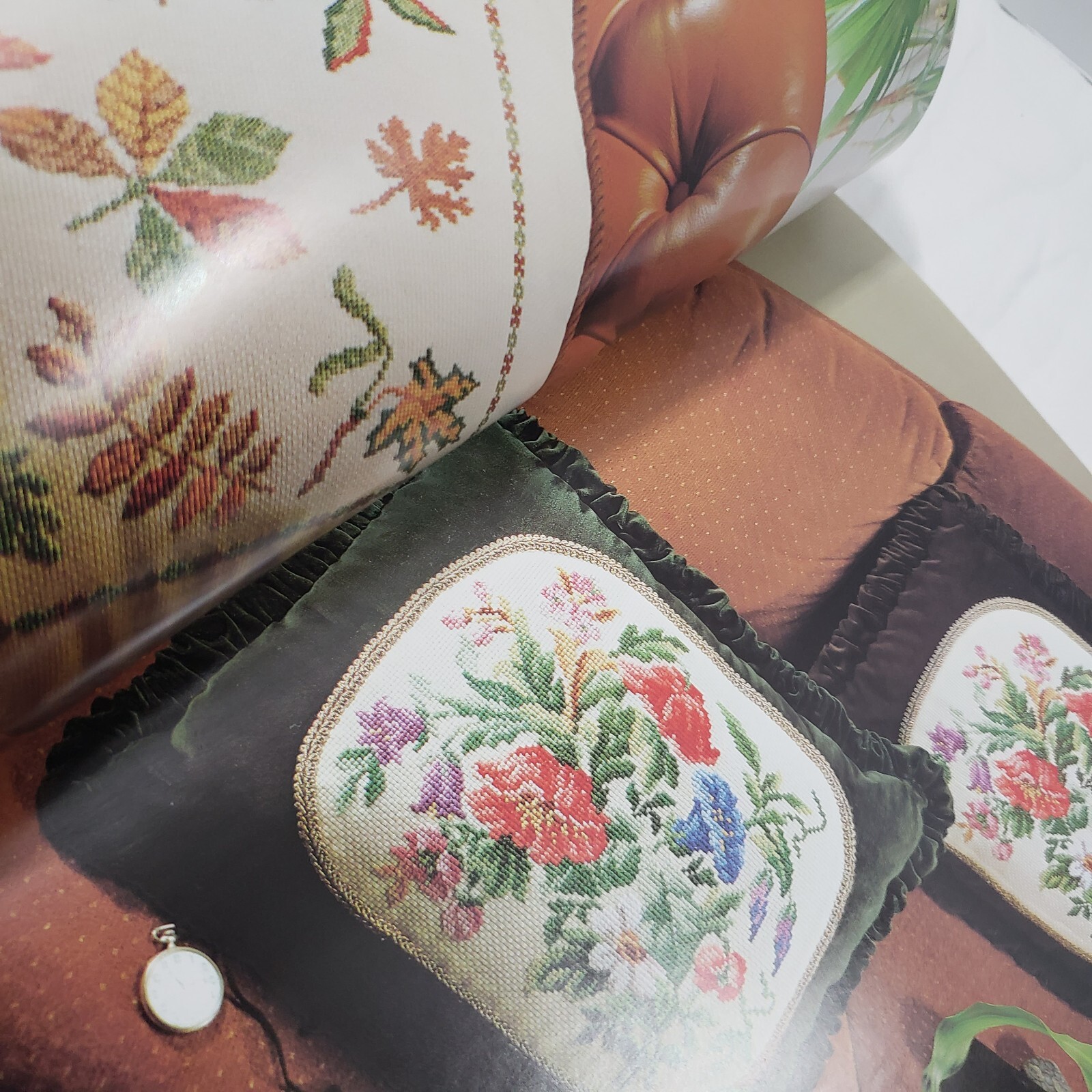 Danish Cross Stitch Ondori Pattern Book Pillows, Bags, +++ 1985 Japan 111 pages