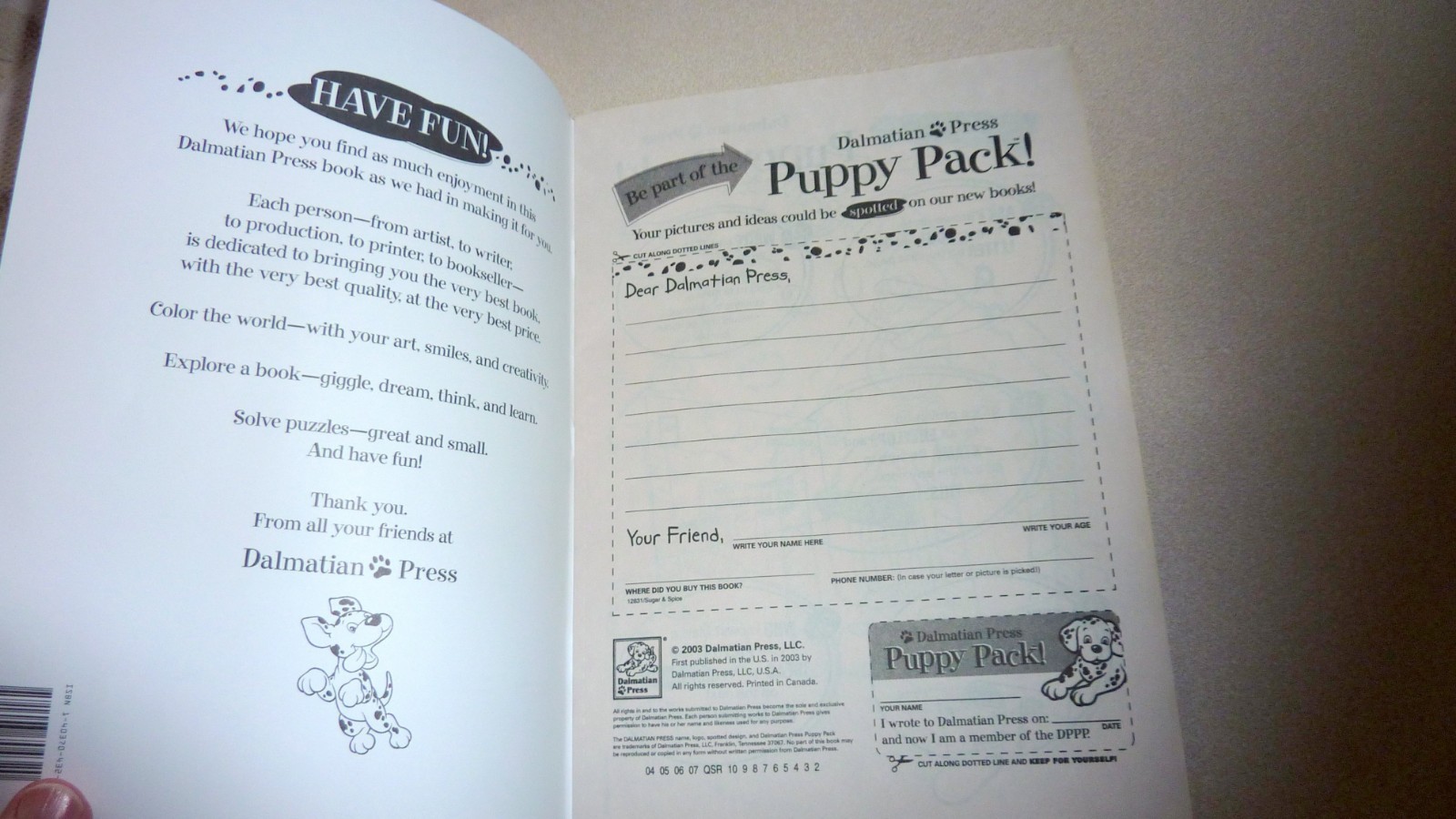 Vintage Kids Coloring Sticker Book Lot Disney Pooh Dalmatian Press NEW