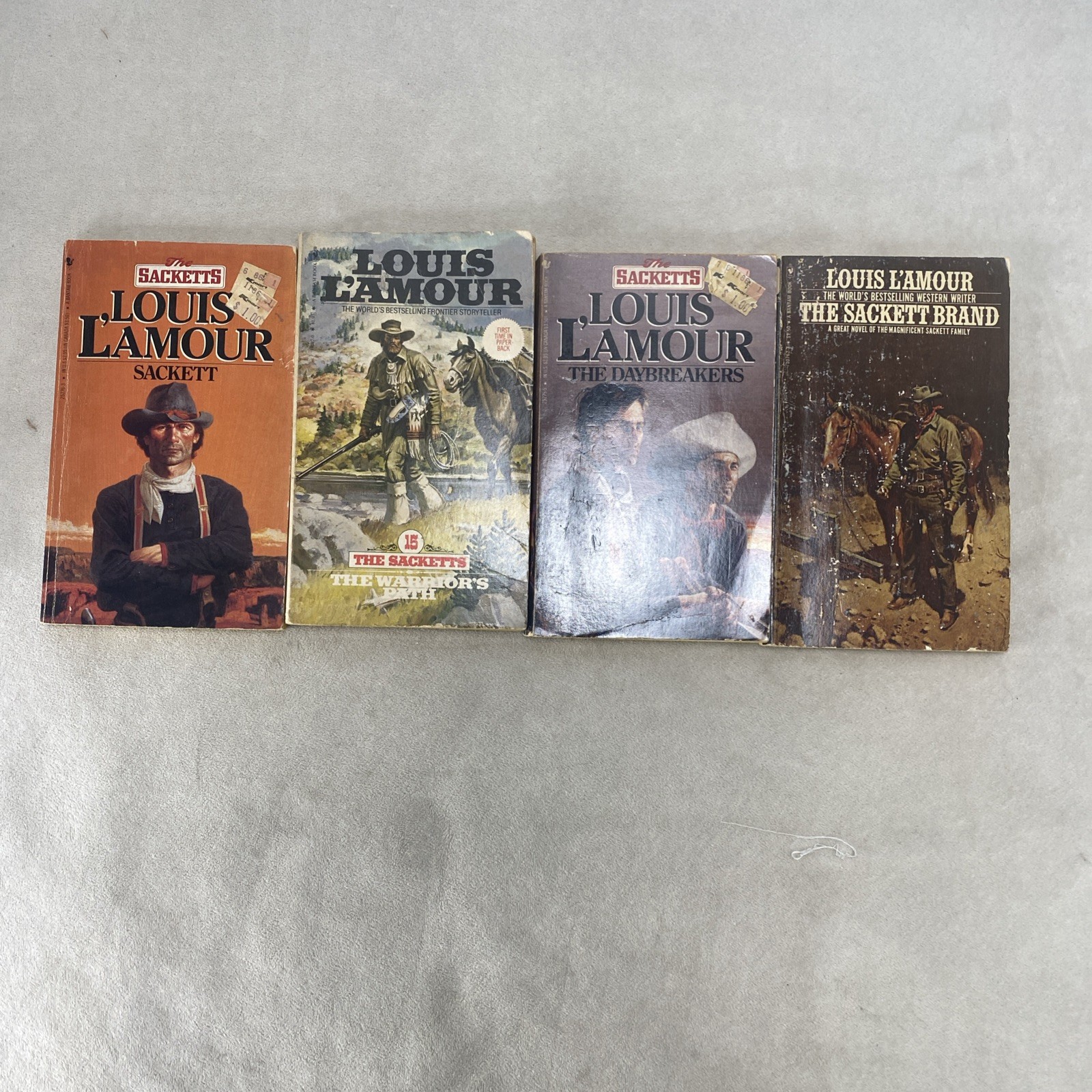 Louis L’Amour Lot of 20 Paperback Books Bantam Sackets Mixed Lot Westerns