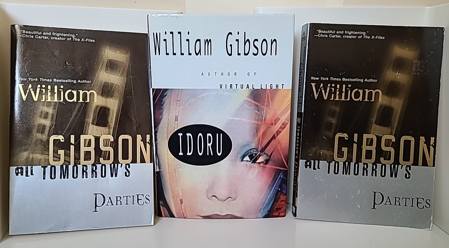 Gyrations of GIBSON (William) from Sprawl / Bridge / Blue Ant Trilogies