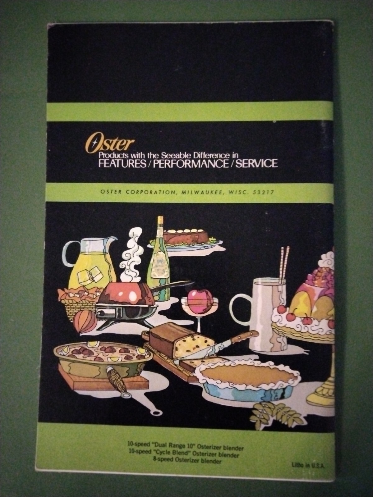 osterizer blender spin cookery cookbook 1975 Vtg Recipes Food