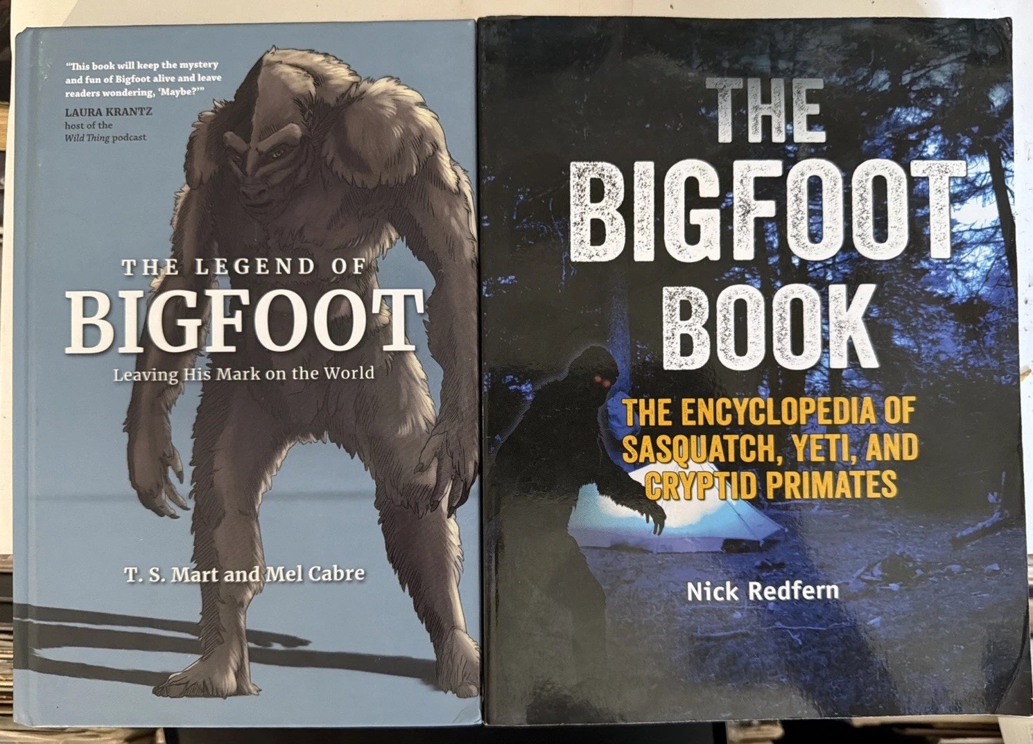 Two Bigfoot Books In Very Good+ Condition “Legend Of”. . . And “Bigfoot Book” ￼