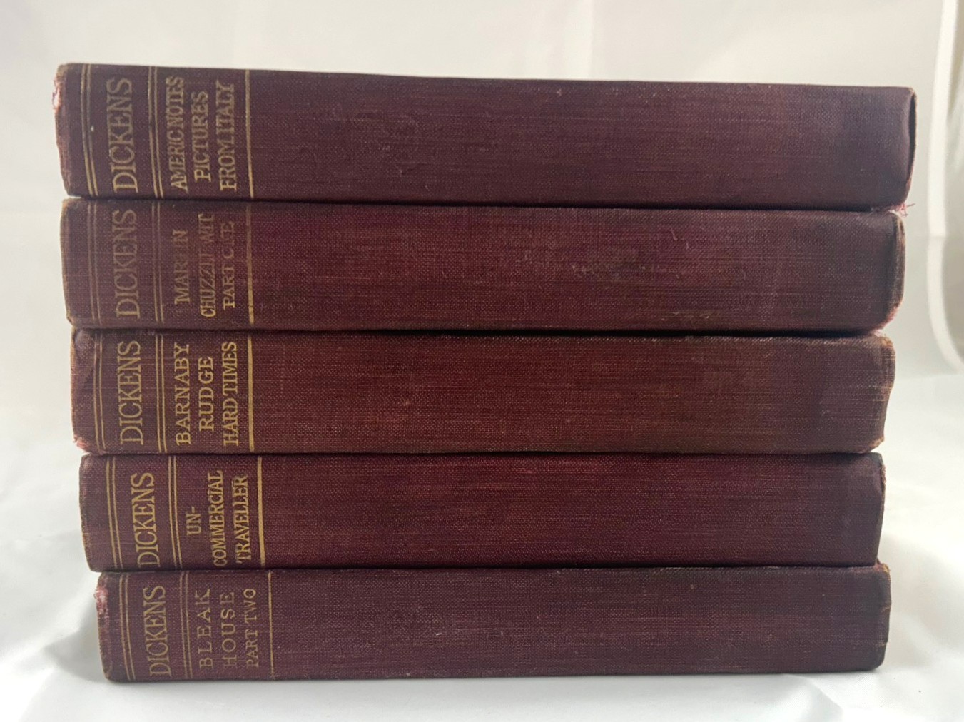 5 Books of WORKS OF CHARLES DICKENS 1911 Collier & Son
