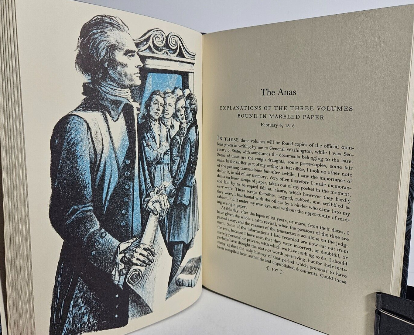 The Writings of Thomas Jefferson by Saul K. Padover, 1967 Heritage Press, w/Case