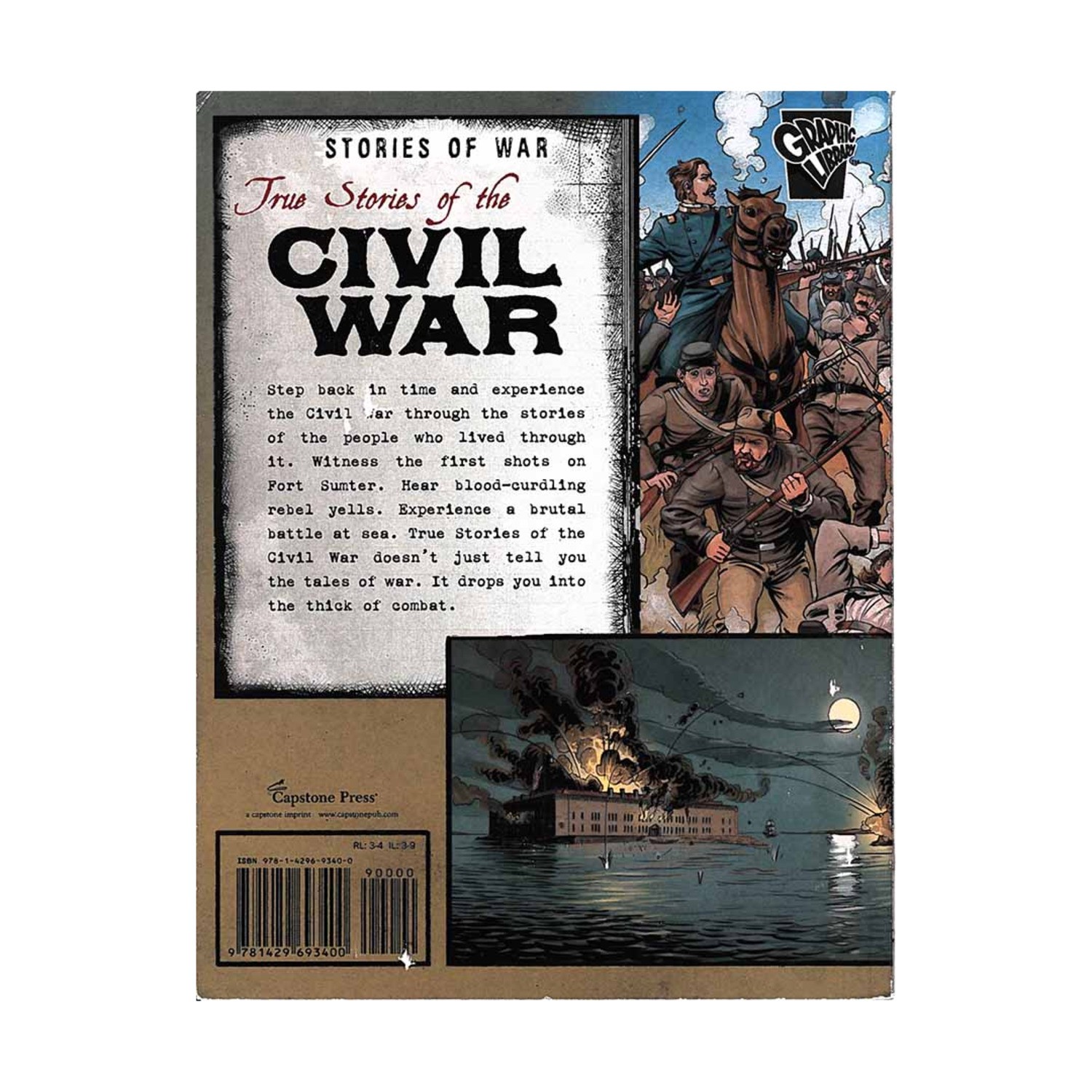 Capstone Press Reference Book True Stories of the Civil War EX