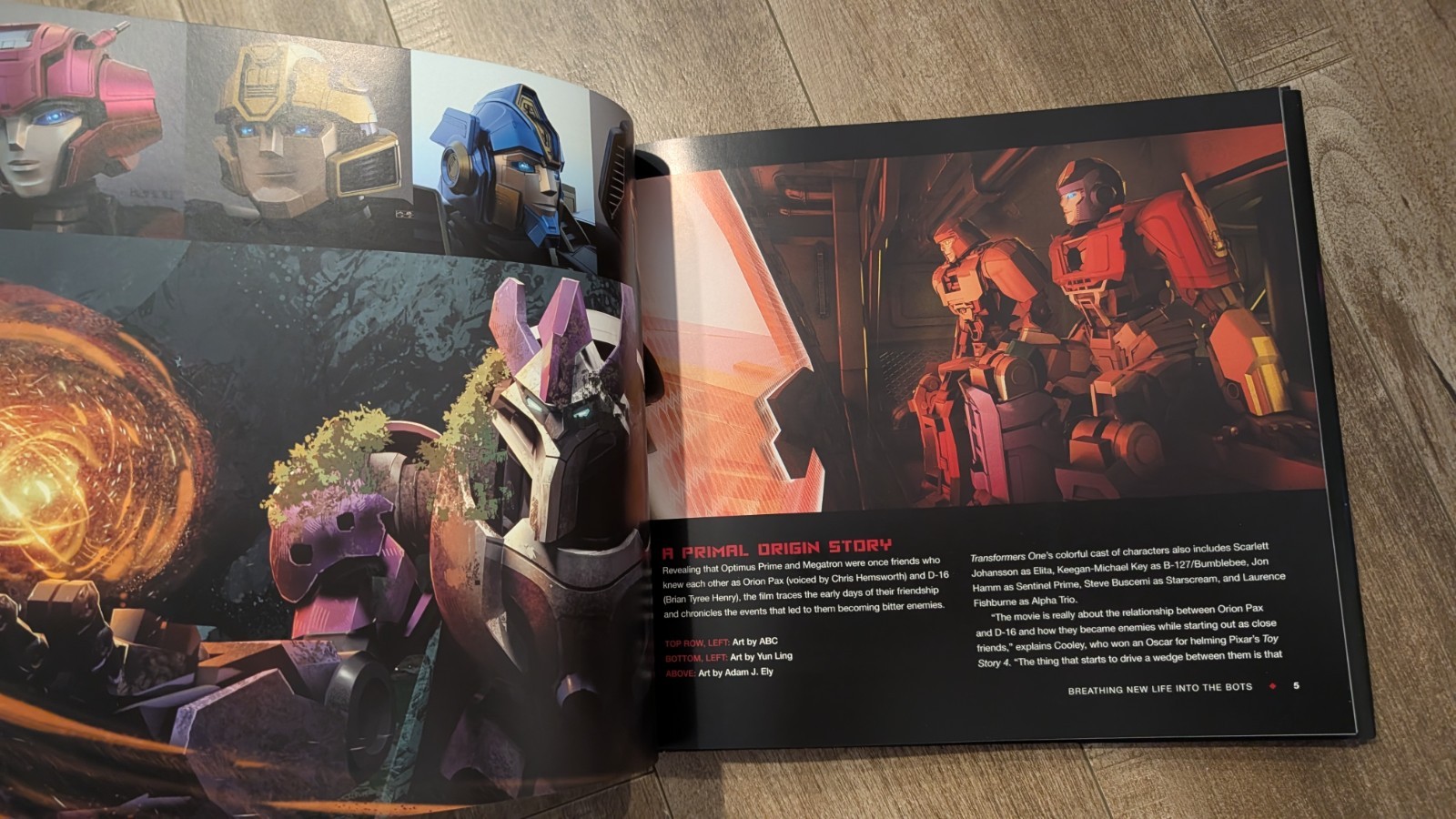 The Art of Transformers One Hardcover book Ramin Zahed Rare