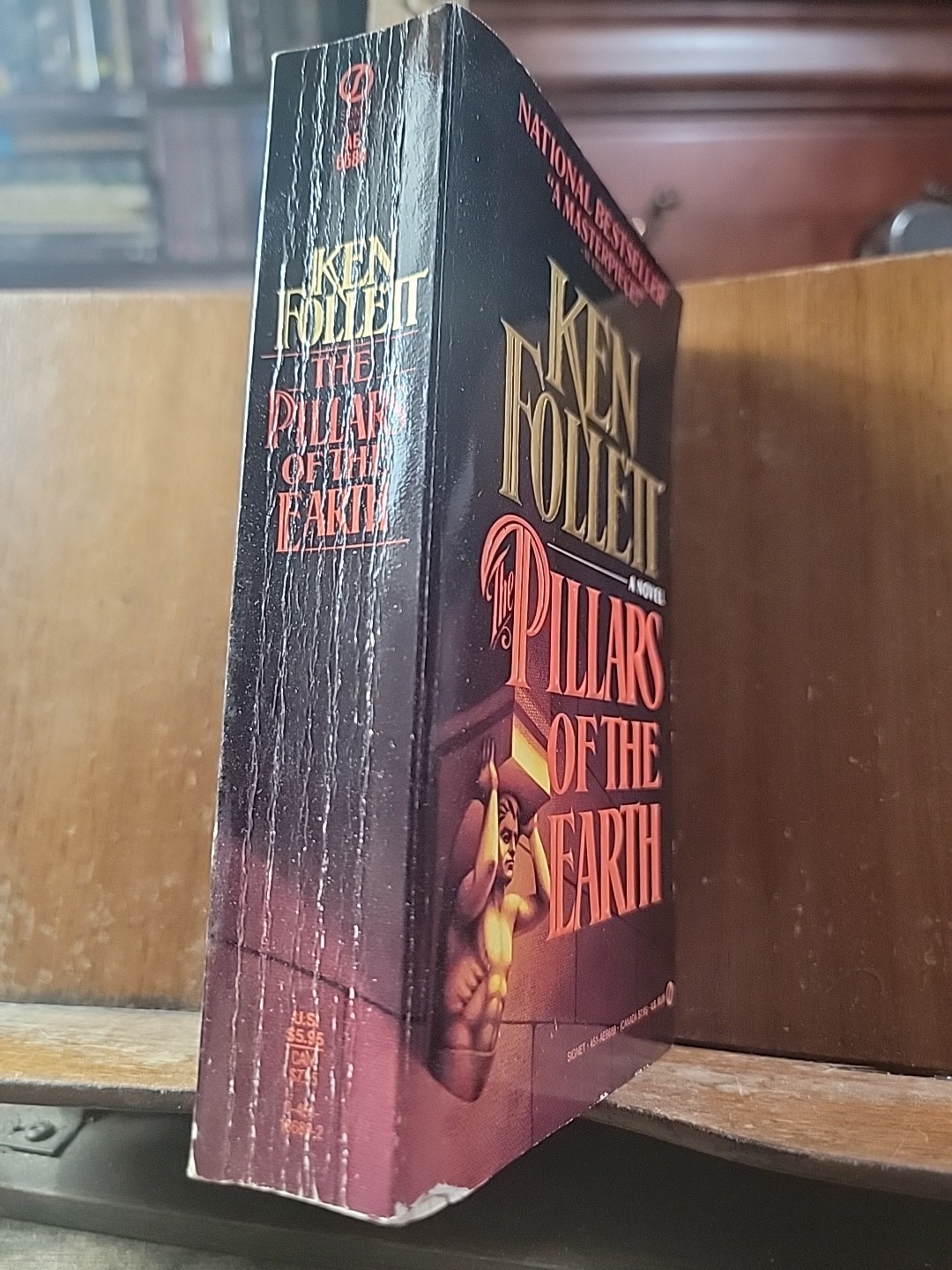 Pillars of the Earth : A Novel by Ken Follett (1990, Mass Market)