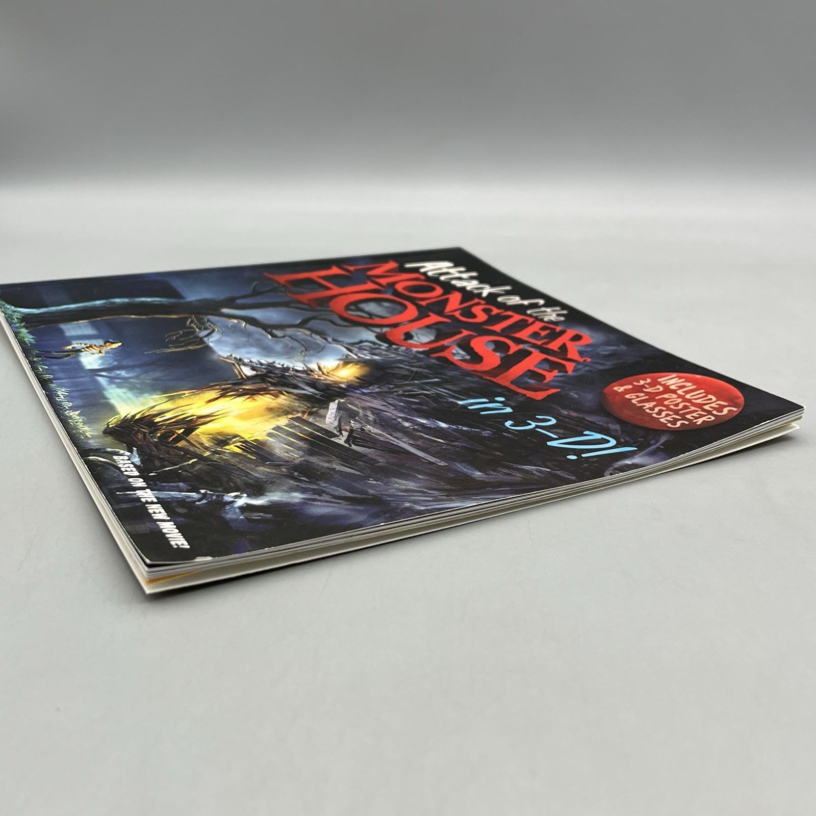 Attack of the Monster House by Lara Bergen w/ Uncut 3D Glasses & Attached Poster