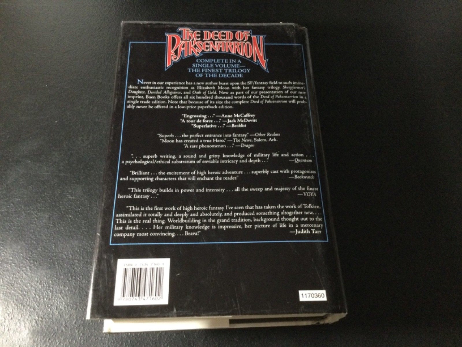 The Deed of Paksenarrion by Elizabeth Moon 1992 HC/DJ (Baen) New