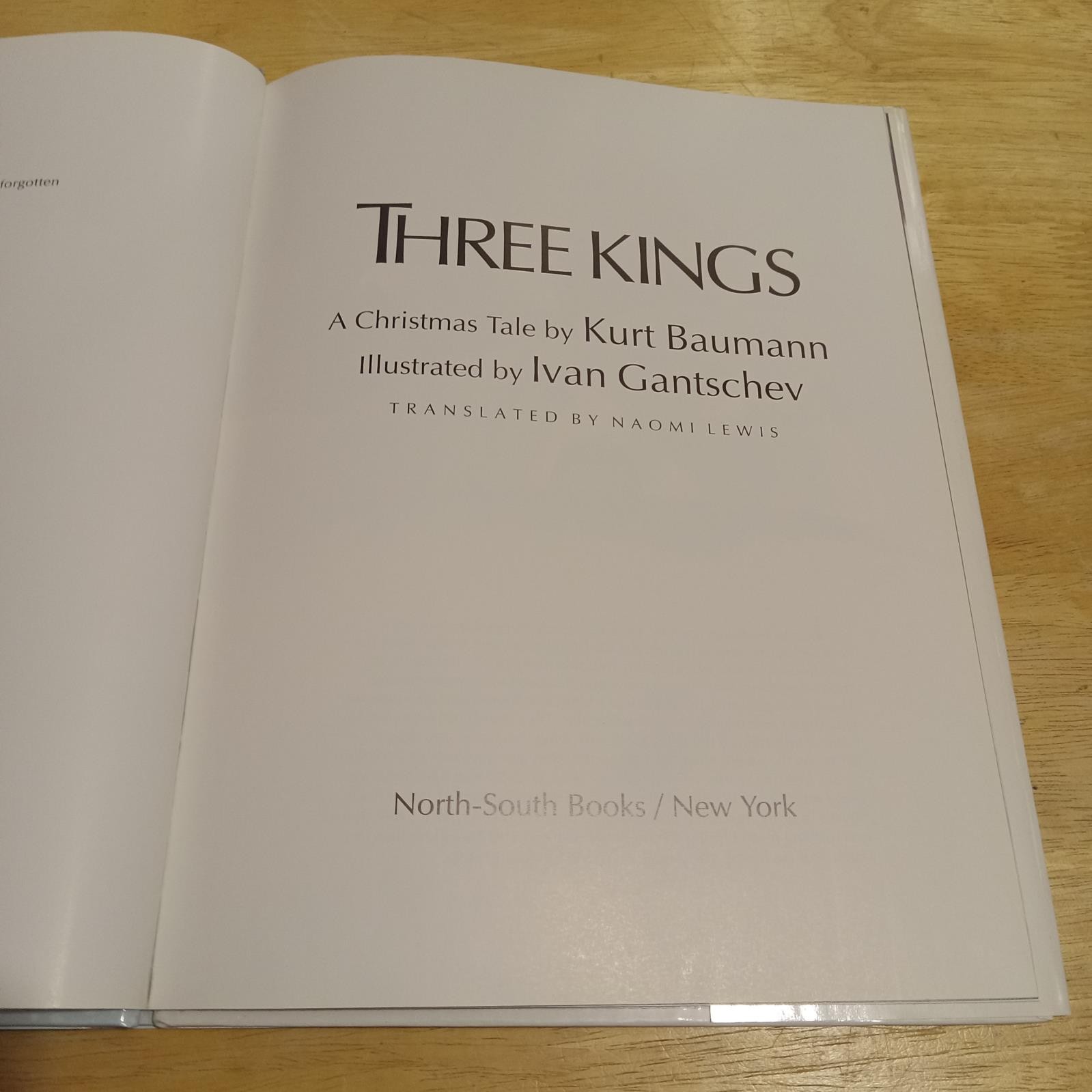 Kurt Baumann Three Kings 1990 North-South Books 1st 1st 4to HC DJ NF VG+