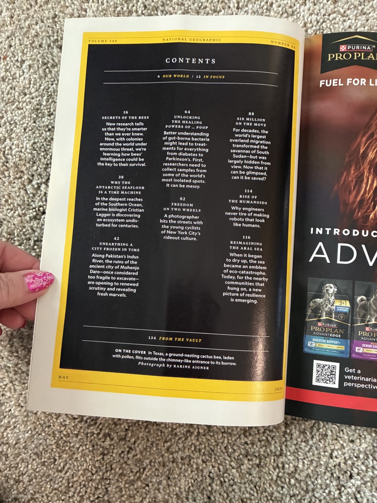 🟥 May 2026 National Geographic magazine Secrets of Bees, robots SPECIAL ISSUE