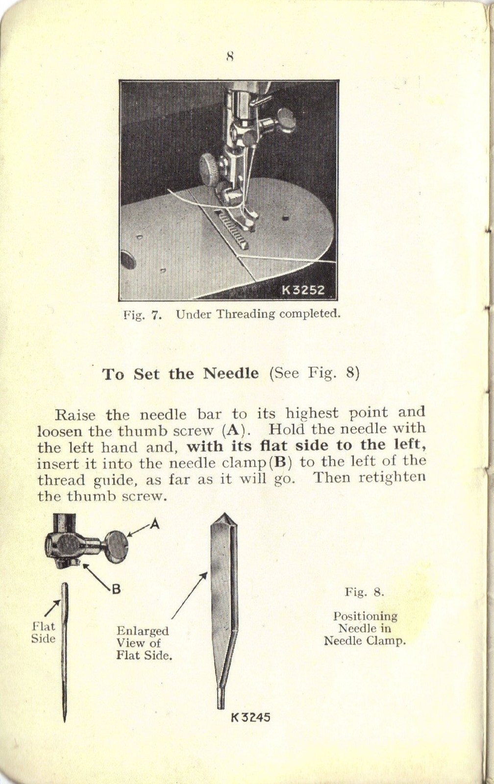 SINGER 201K Instruction Manual – STEEL WIRE BINDING – PROTECTIVE FRONT & BACK