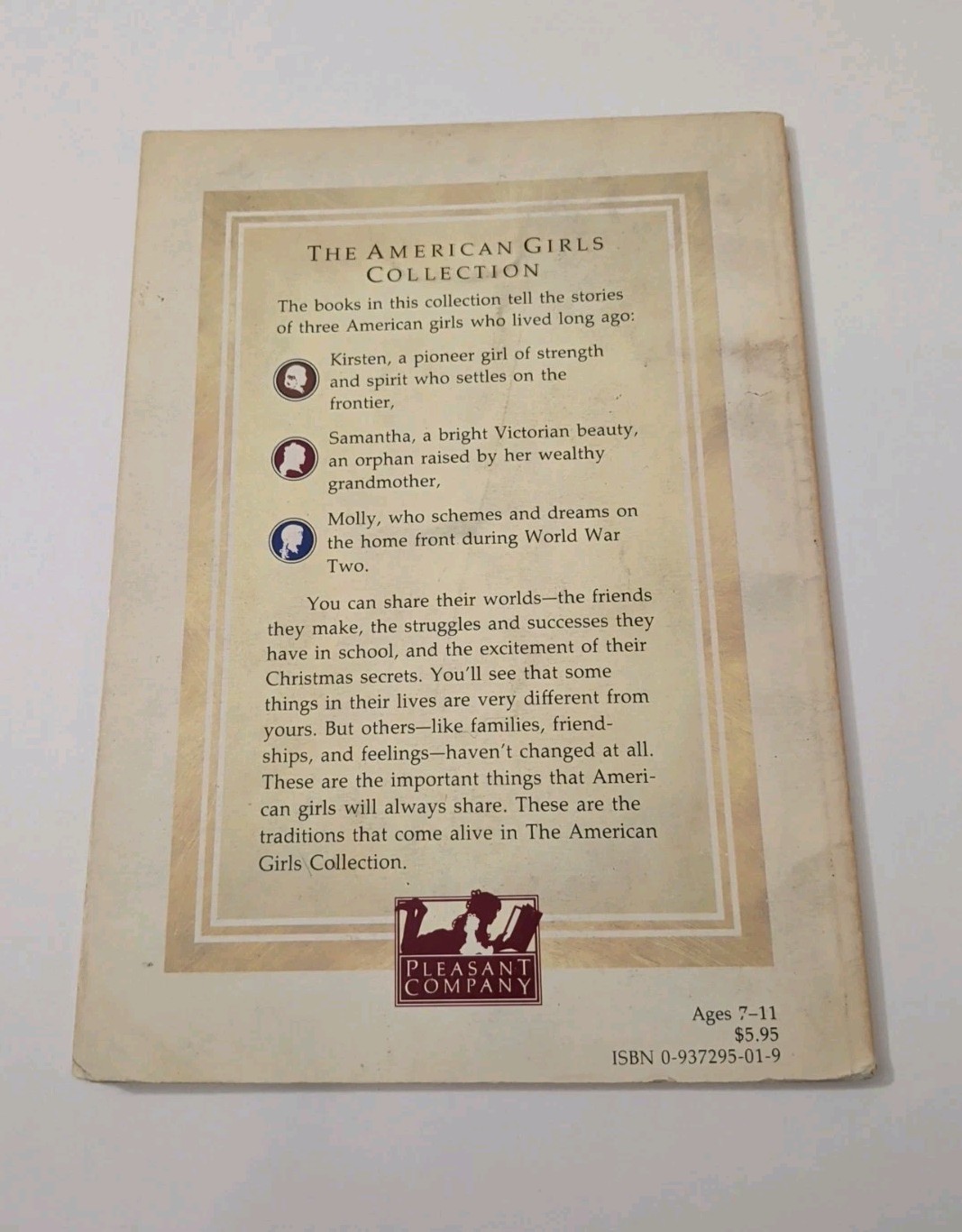 AMERICAN GIRL Meet Kirsten First Edition Book 1986 Pleasant Company Vintage Pb