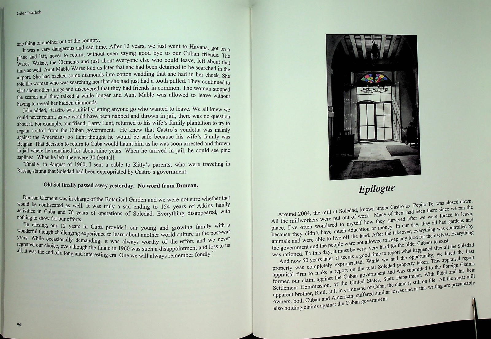 Cuban Interlude A Legacy Lost Weeks Family Soledad Sugar Plantation Cuba Memoir