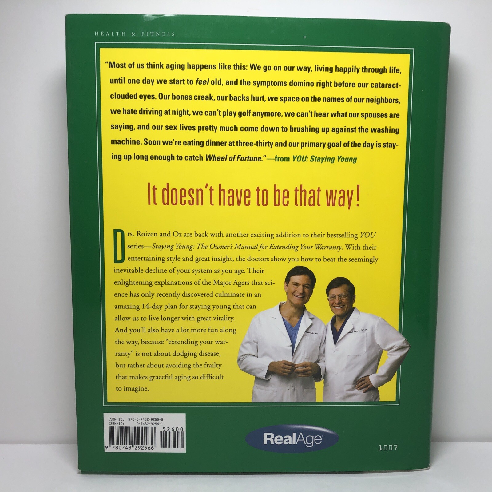 Lot of 3 “YOU” books / Dr Oz / Roizen / Diet / Staying Young / Owner’s Manual
