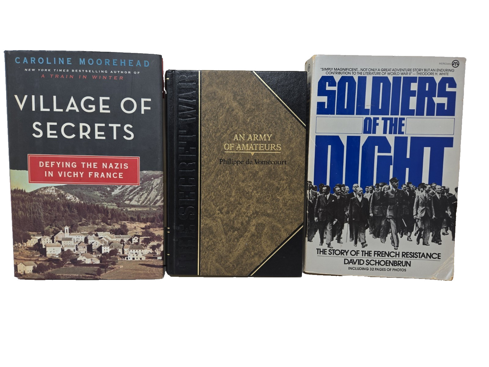 3 books THE FRENCH RESISTANCE IN WORLD WAR II Vichy France Free French WW2 WWII