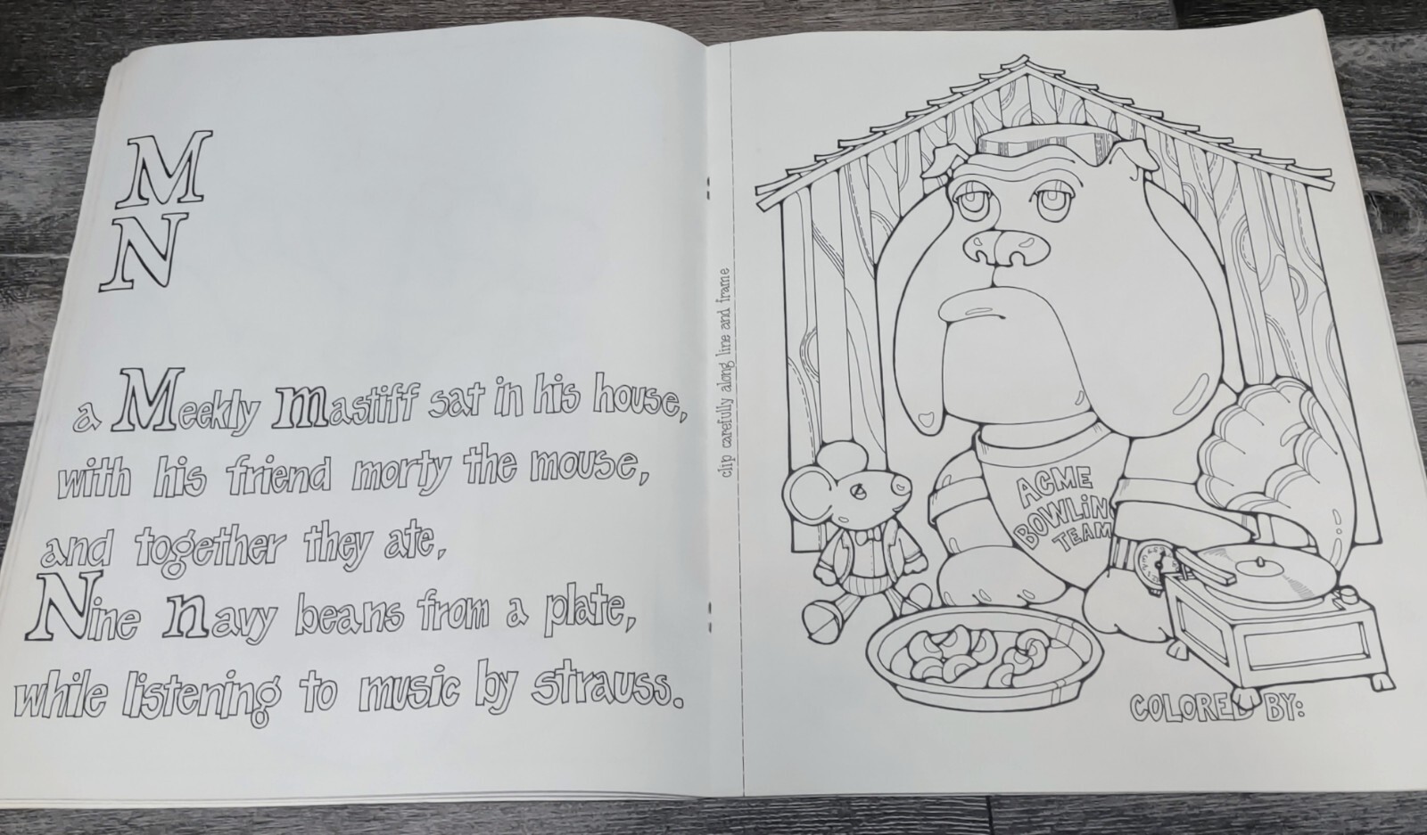 Vtg Coloring Book Potpourri Press Gobble Gobble Educational Adventure 1971