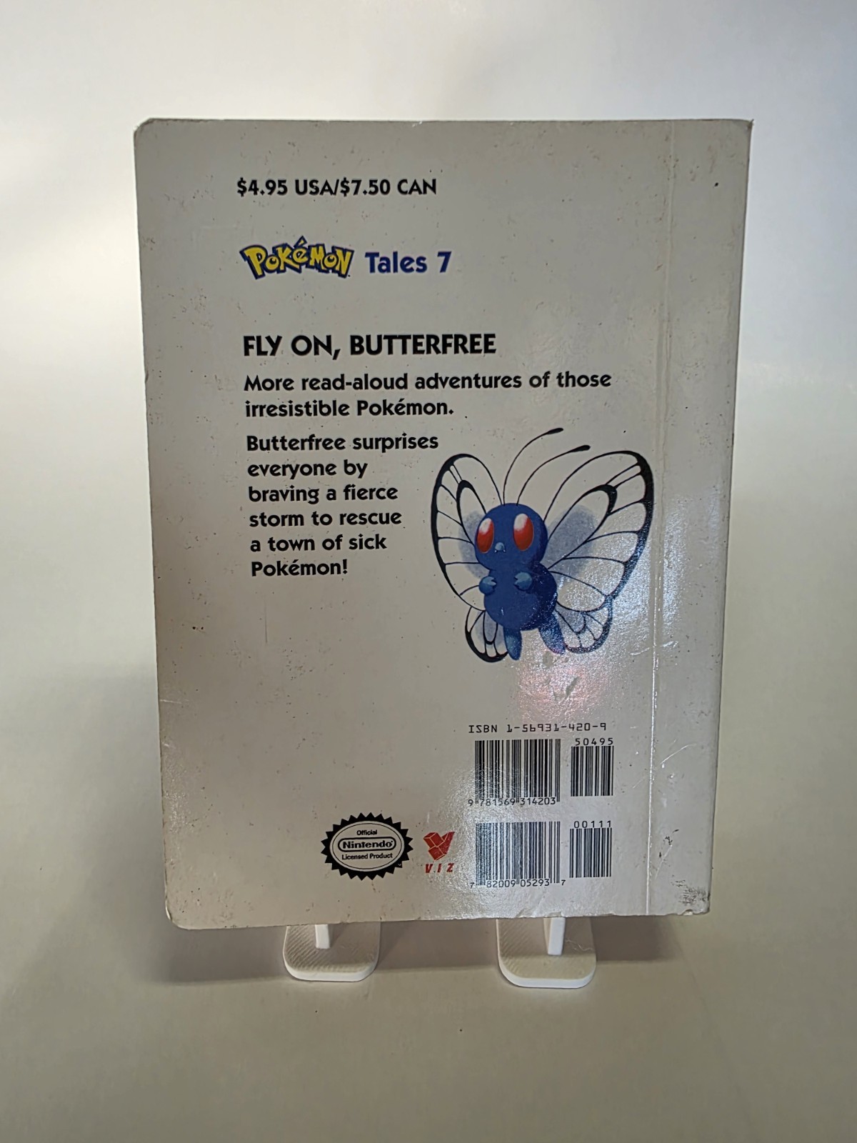 RARE 1999 VIZ Pokémon Tales Fly On, Butterfree Board Book Illustrated English