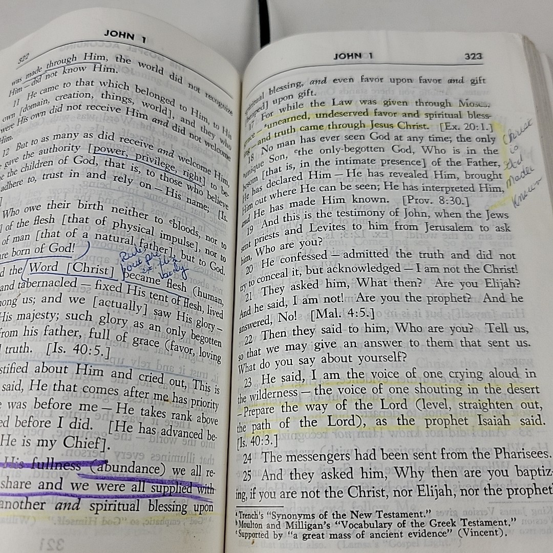 Amplified Bible New Testament 1958 Zondervan 18th Edition VTG Preowned Compact