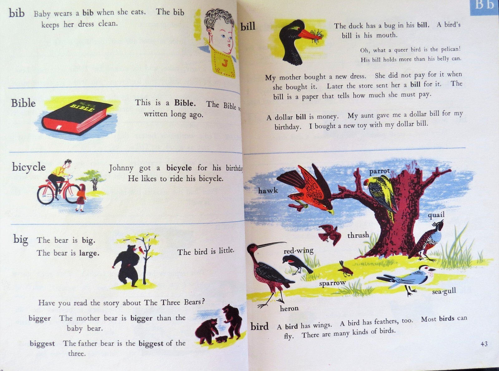 How & Why, The Rainbow Library Dictionary – 1959 Edition Org 1947 – 433 Pages